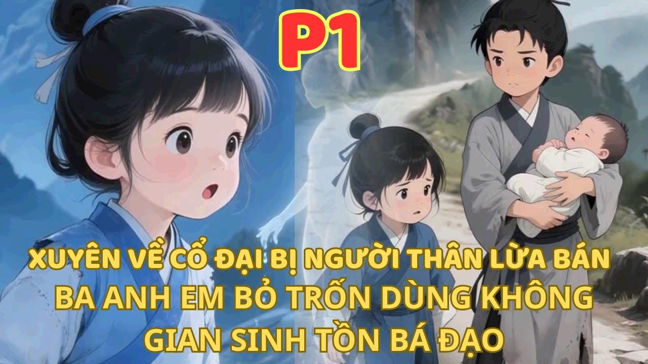 XUYÊN VỀ CỔ ĐẠI BỊ CHÚ DÌ ÂM MƯU BÁN BA ANH EM BỎ TRỐN MANG THEO KHÔNG GIAN SIÊU THỊ SINH TỒN thumbnail