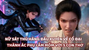Nữ sát thủ hàng đầu xuyên về cổ đại thành ác phụ lắm mồm nhất huyện thành cùng 5 đứa con thơ cover