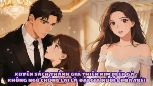 XUYÊN SÁCH THÀNH GIẢ THIÊN KIM BỊ ÉP GẢ – KHÔNG NGỜ CHỒNG LẠI LÀ ĐẠI GIA NUÔI 3 ĐỨA TRẺ! cover