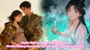 Xuyên Không Mang Thai Song Thai: Sở Hữu Không Gian Thần Kỳ Làm Giàu Giữa Vùng Tây Bắc cover