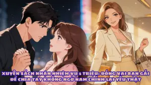 XUYÊN SÁCH NHẬN NHIỆM VỤ 5 TRIỆU: ĐÓNG VAI BẠN GÁI ĐỂ CHIA TAY KHÔNG NGỜ NAM CHÍNH LẠI YÊU THẬT cover
