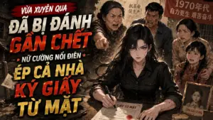 VỪA XUYÊN QUA ĐÃ BỊ ĐÁNH GẦN CHẾT NỮ CƯỜNG NỔI ĐIÊN ÉP CẢ NHÀ KÝ GIẤY TỪ MẶT cover