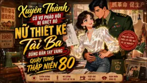 Xuyên Thành Cô Vợ Pháo Hôi Bị Ghét Bỏ Nữ Thiết Kế Tài Ba Dùng Bàn Tay Vàng Quậy Tung Thập Niên 80 cover