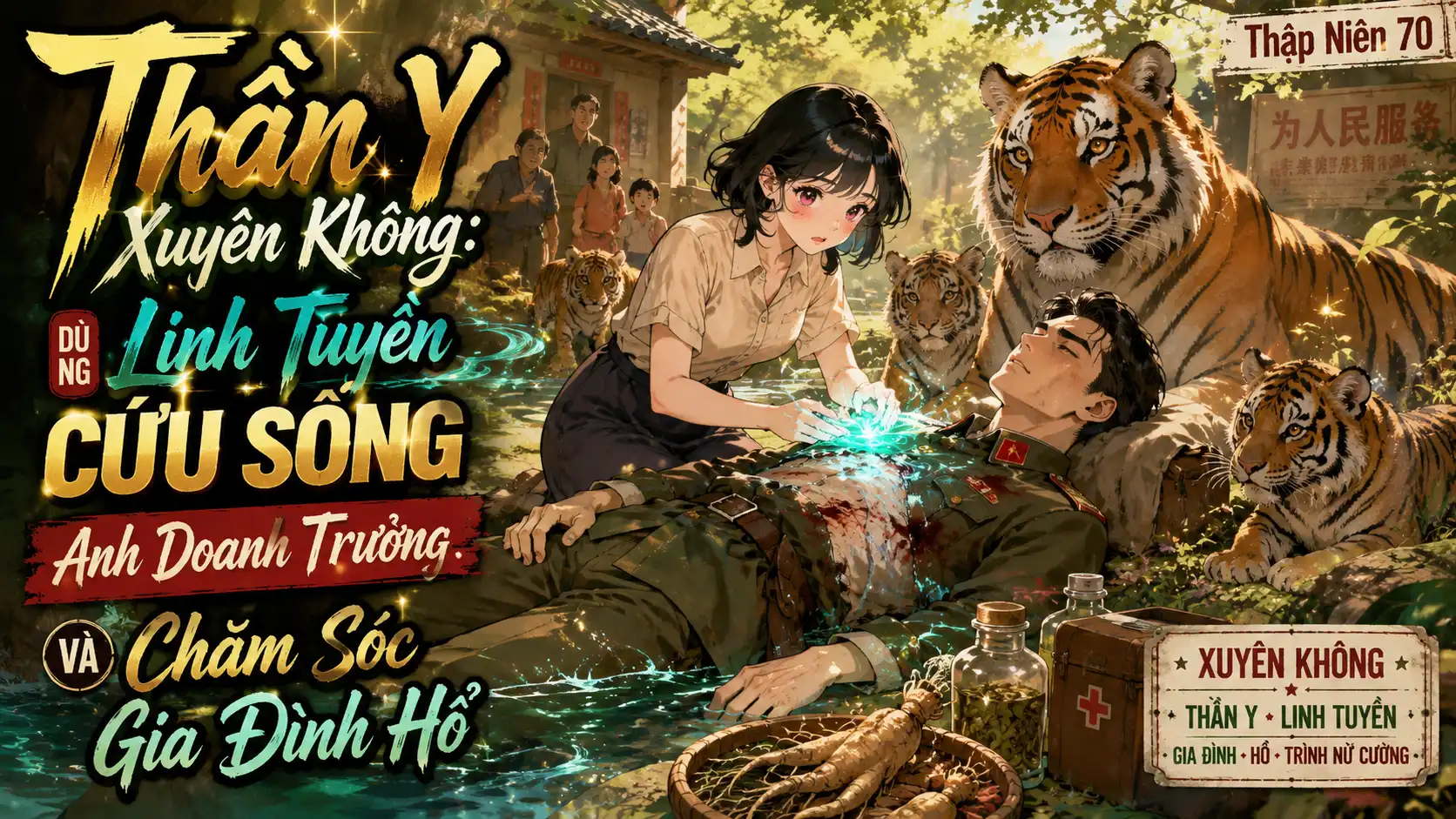 Thần Y Xuyên Không: Dùng Linh Tuyền Cứu Sống Anh Doanh Trưởng Và Chăm Sóc Gia Đình Hổ thumbnail