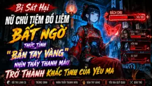 Bị Sát Hại Nữ Chủ Tiệm Đồ Niệm Thức Tỉnh Bàn Tay Vàng Nhìn thấy Thanh MÁu Khắc Tinh Của Yêu Ma cover