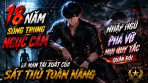 18 Năm Sống Trong Ngục: Màn Tái Xuất Của Sát Thủ Toàn Năng Nhập Ngũ Phá Vỡ Quy Tắc Quân Đội cover