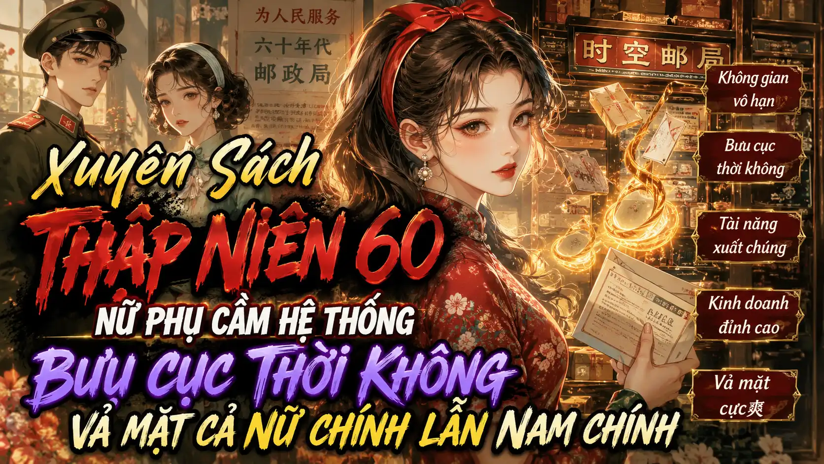 Xuyên Sách Thập Niên 60 Nữ Phụ Cầm Hệ thống Bưu cục Thời không Vả Mặt Cả Nữ Chính Lẫn Nam Chính thumbnail