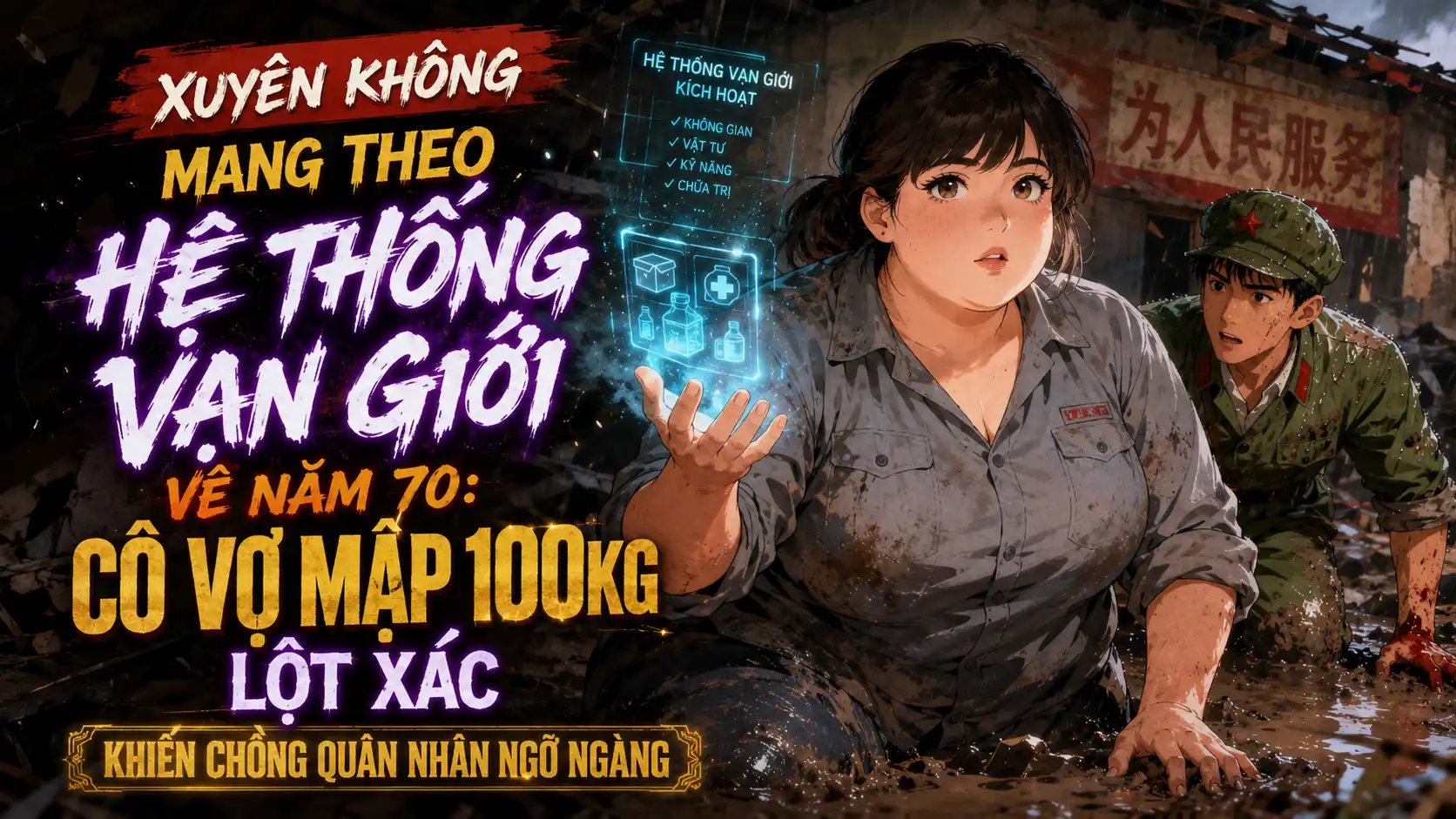 Xuyên Không Mang Theo Hệ Thống Vạn Giới Về Năm 70: Vợ Mập 100kg Lột Xác Khiến Chồng Ngỡ Ngàng thumbnail