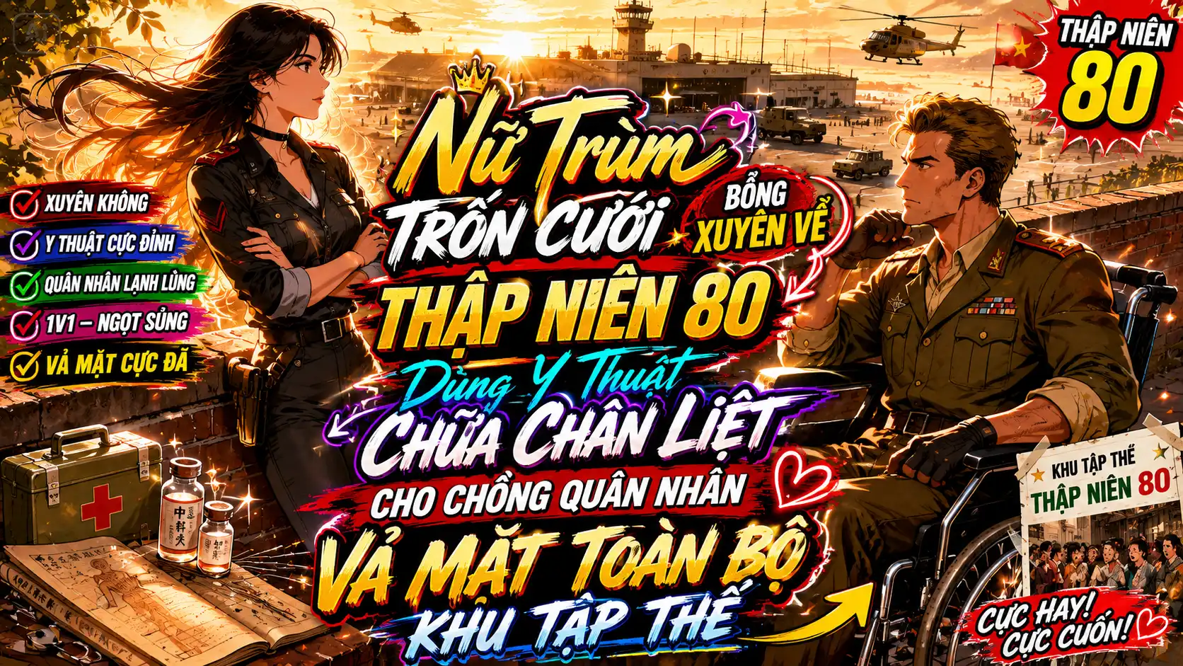 Nữ Trùm Trốn Cưới Bỗng Xuyên Về Thập Niên 80 Dùng Y Thuật Chữa Chân Liệt Cho Chồng Quân Nhân thumbnail
