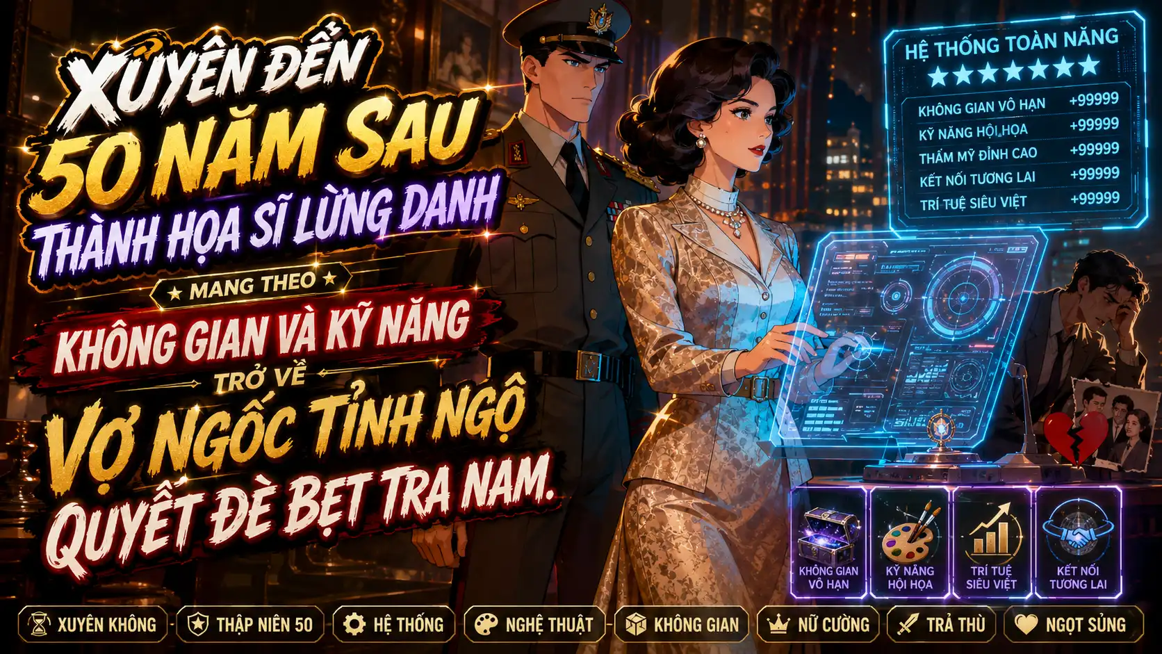 Xuyên đến 50 Năm Sau Thành Họa Sĩ Lừng Danh Mang Theo Không Gian Và Kỹ Năng Trở Về Báo Thù thumbnail