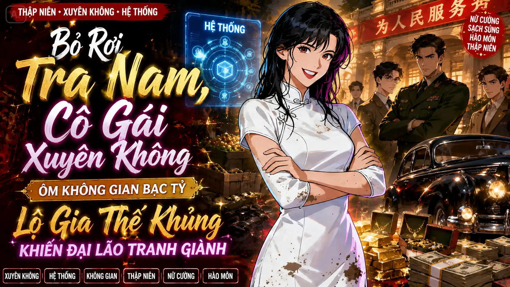 Bỏ Rơi Tra Nam Cô Gái Xuyên Không Ôm Không Gian Bạc Tỷ Lộ Gia Thế Khủng Khiến Đại Lão Tranh Giành thumbnail