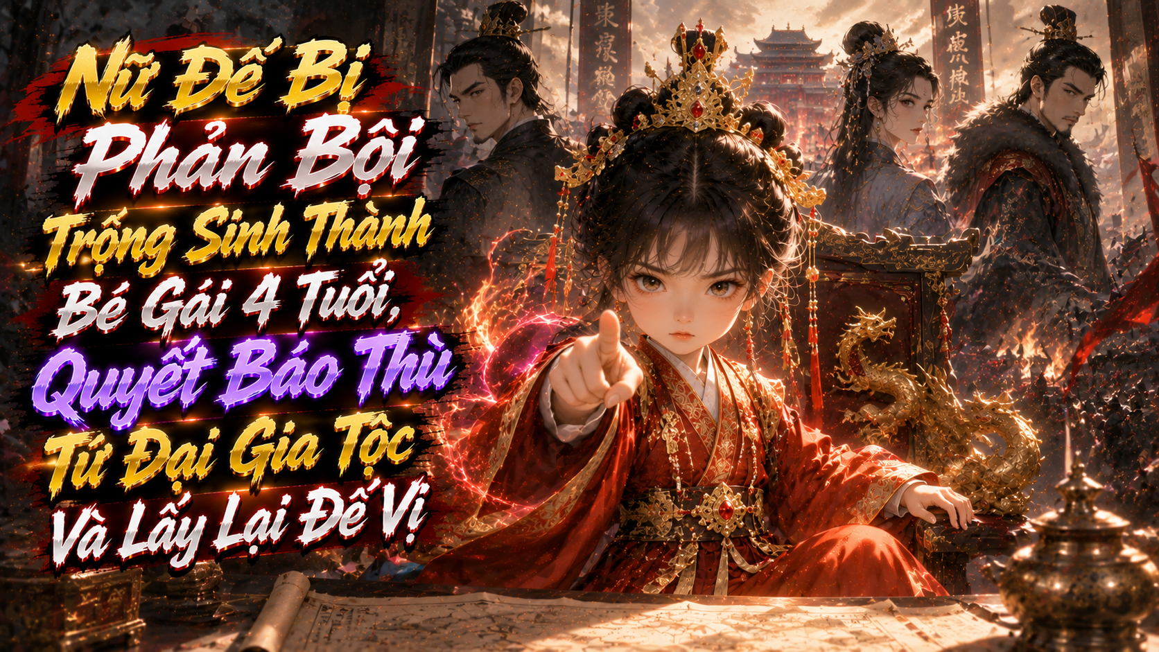 Nữ Đế Bị Phản Bội Trọng Sinh Thành Bé Gái 4 Tuổi, Quyết Báo Thù Tứ Đại Gia Tộc Và Lấy Lại Đế Vị thumbnail