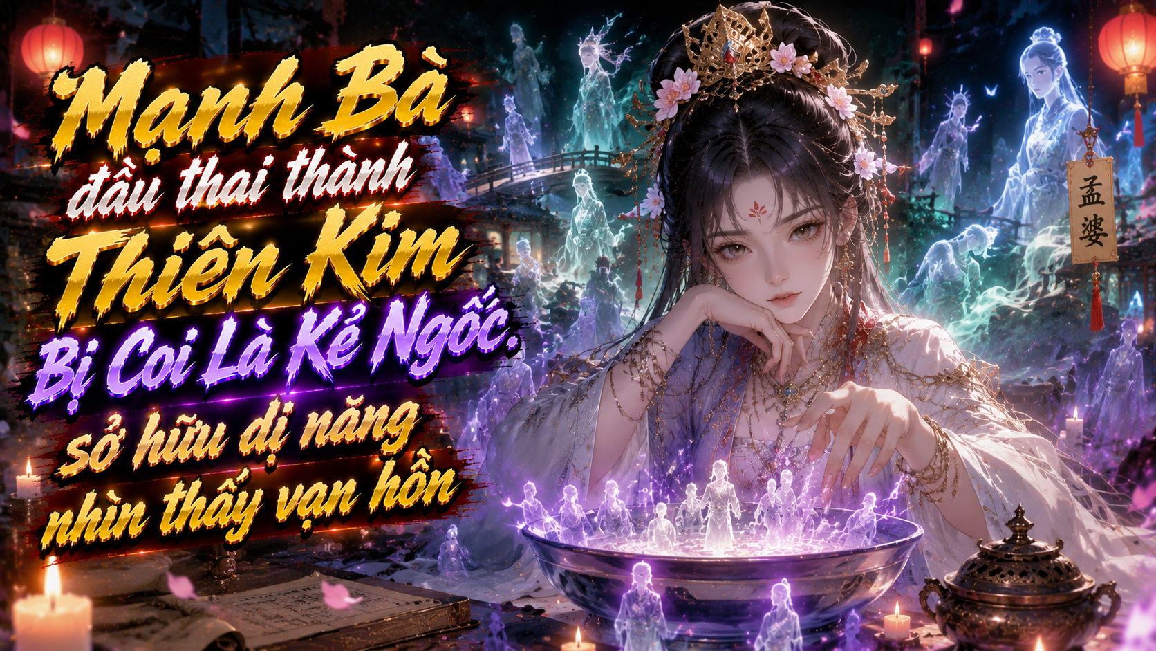 Mạnh Bà đầu thai thành Thiên Kim Bị Coi Là Kẻ Ngốc Sở Hữu Dị Năng Nhìn Thấy Vạn Hồn thumbnail