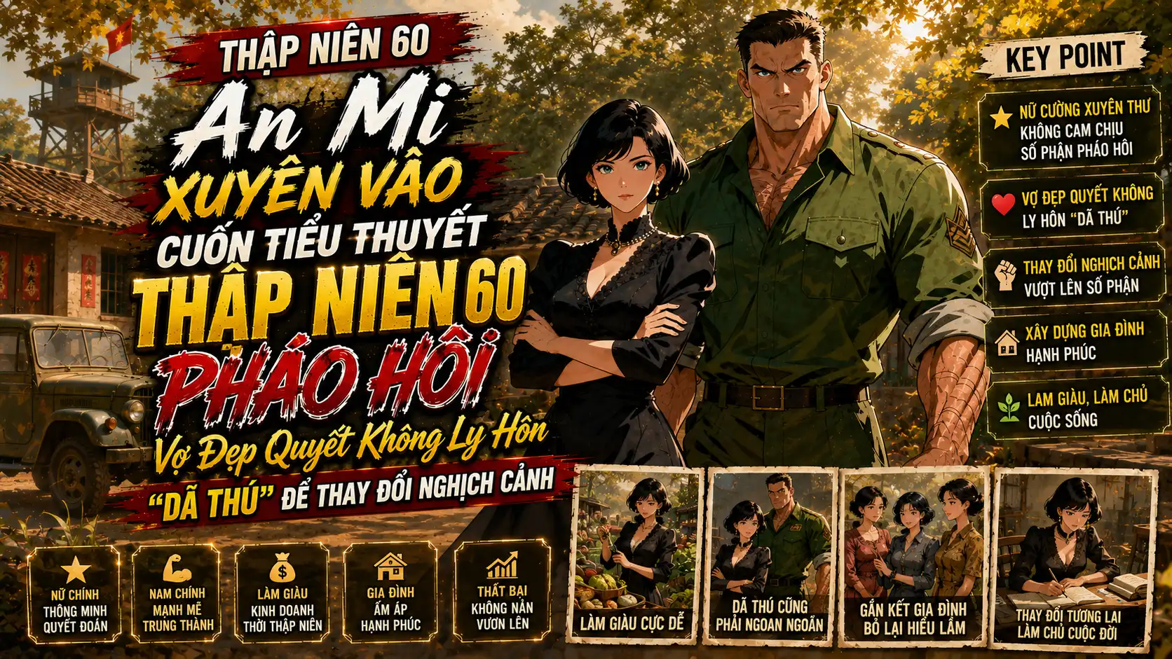 AN MỊ XUYÊN VÀO CUỐN TIỂU THUYẾT 60 VỢ ĐẸP QUYẾT KHÔNG LY HÔN DÃ THÚ ĐỂ THAY ĐỔI NGHỊCH CẢNH thumbnail
