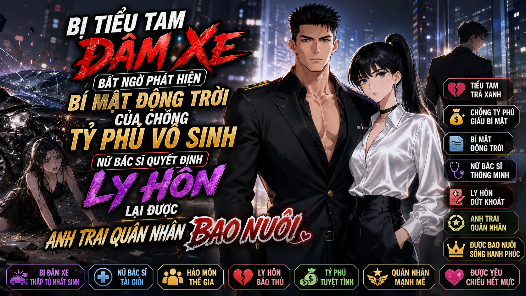 BỊ TIỂU TAM ĐÂM XE LẠI VÔ TÌNH BIẾT BÍ MẬT ĐỘNG TRỜI CỦA CHỒNG TỶ PHÚ NỮ BÁC SĨ QUYẾT TÂM LY HÔN thumbnail